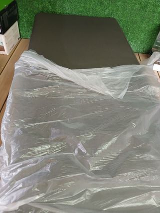 Banco vidaXL - Cuero sintético gris