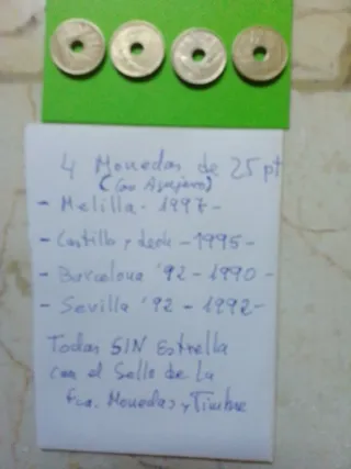 Monedas Franco y Juan Carlos I OCASION ÚNICA