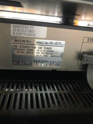 Minicadena Sony DXA-D7 Negra