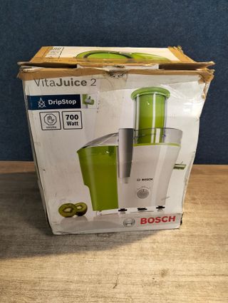 Bosch MES25G0 - Exprimidor (700W, Acero inoxidable, Verde, Juice extractor)