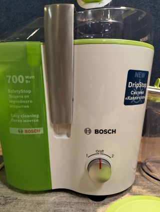 Bosch MES25G0 - Exprimidor (700W, Acero inoxidable, Verde, Juice extractor)