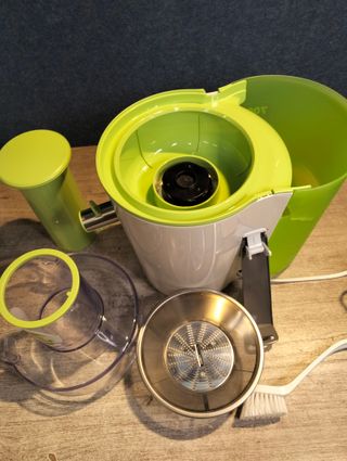 Bosch MES25G0 - Exprimidor (700W, Acero inoxidable, Verde, Juice extractor)