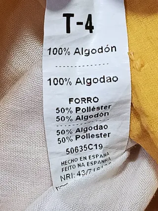 Vestido niña Coco Acqua mostaza T5