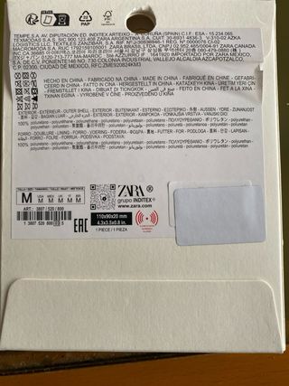 Cartera Billetera Hombre Zara Negra