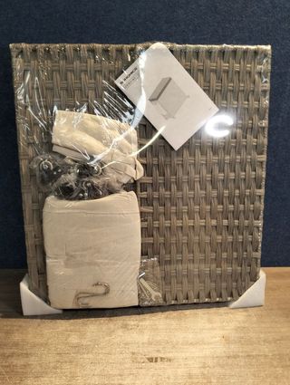 Cesta Ropa Sucia SONGMICS Mimbre Gris con Ruedas