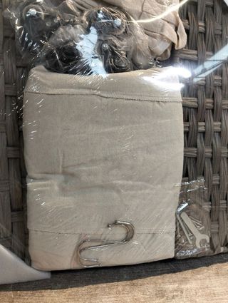 Cesta Ropa Sucia SONGMICS Mimbre Gris con Ruedas