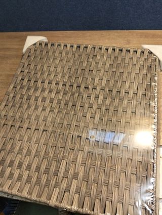 Cesta Ropa Sucia SONGMICS Mimbre Gris con Ruedas