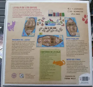 Juego de mesa La Isla de los Gatos