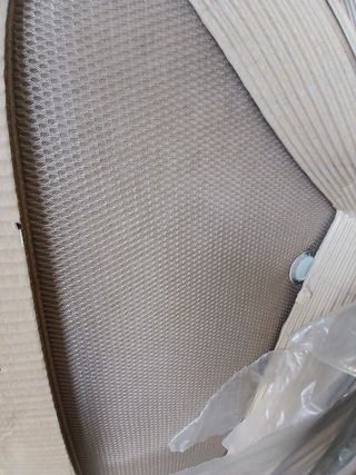 Base Tapizada Sin Patas con Tejido 3D 90x200 cm