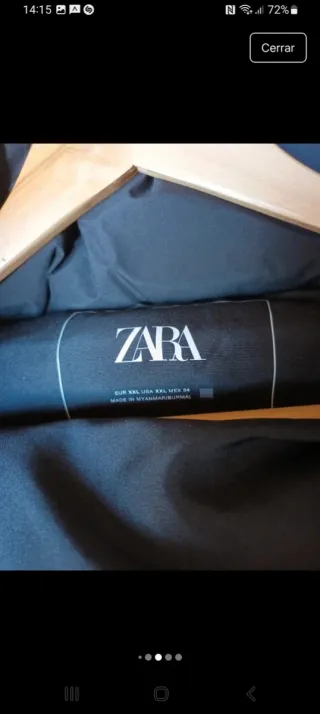 Chaleco plumifero Zara negro