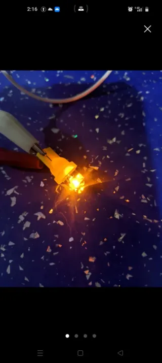 2 Bombillas LED T10 W5W Naranja