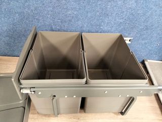 Contenedor Basura 2x15L EMUCA Gris