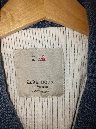 Chaqueta Americana Zara Niño Azul