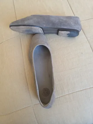 Zapatos planos ante beige