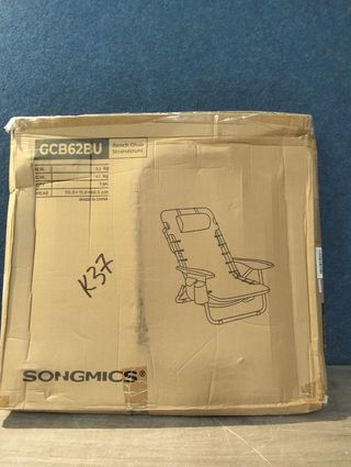 SONGMICS Silla de Playa Portátil