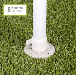 Cenador jardín AKTIVE 3x3x2.5m blanco