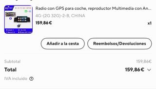 Pantalla Android Toyota Corolla E120 (2000-2008)