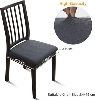 Fuloon Fundas Sillas, Pack de 6 Fundas Sillas Ajus