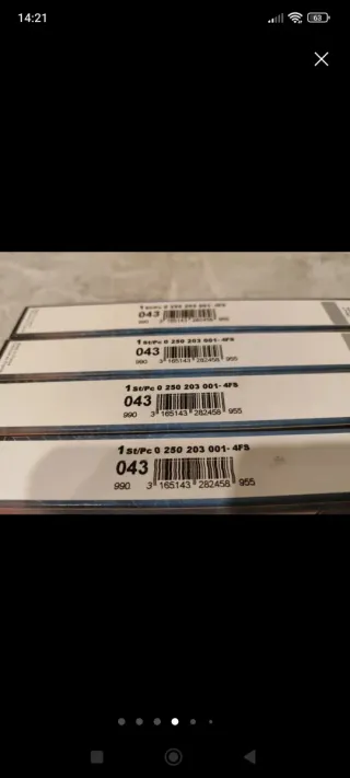 Bujías Bosch Opel Zafira 1.9 CDTI (Nuevas)