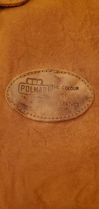 Bomber Polmar vintage pelle suina marrone