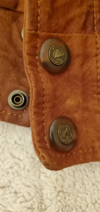 Bomber Polmar vintage pelle suina marrone