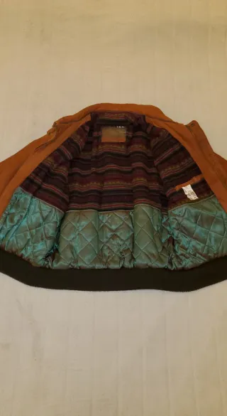 Bomber Polmar vintage pelle suina marrone