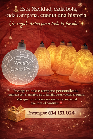 Bolas de Navidad personalizadas con foto o nombre