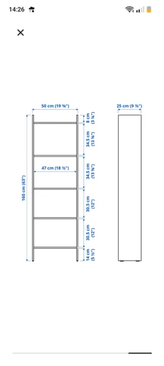 Estantería blanca de madera