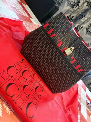 Bolso CH Marrón y Rojo