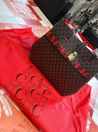 Bolso CH Marrón y Rojo
