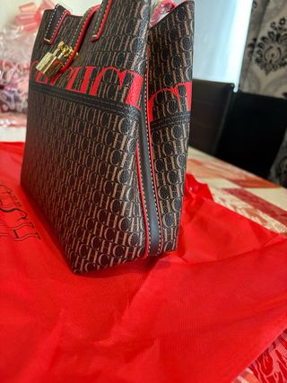 Bolso CH Marrón y Rojo