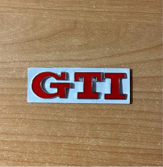 Pack Emblemas Volkswagen GTI rojo nuevos