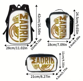 Set 3 Piezas Mochila Escolar Madrid