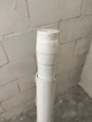 Barra Cortina Extensible Blanca