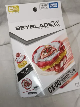 Beyblade X Pegasus Blast ATr Metal Coat Rojo