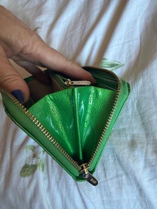 Monedero Tous verde brillante