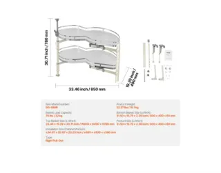 Organizador Cocina VEVOR Esquina 2 Niveles