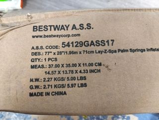 Cubierta inflable para jacuzzi LAY-Z-SPA 196cm