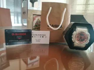 Reloj G-Shock Transparente y Rose Gold