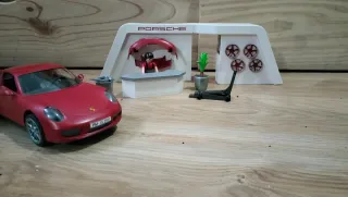 Playmobil Concesionario Porsche y Coche Rojo