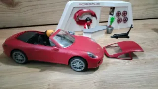 Playmobil Concesionario Porsche y Coche Rojo