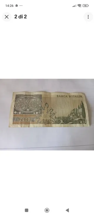 Banconota 2000 Lire Galileo serie sostitutiva x