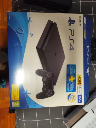 PS4 Slim Negra + 2 Mandos + Ventilador