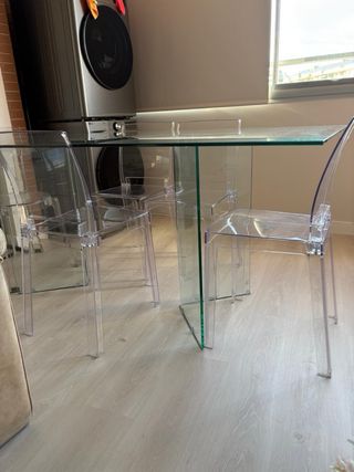 Mesa de cristal templado 180x90