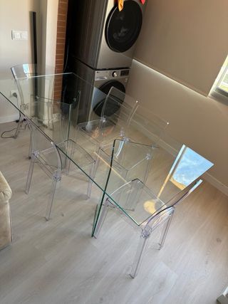 Mesa de cristal templado 180x90
