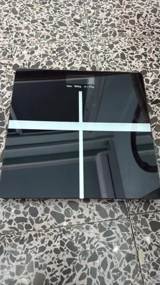 báscula digital de baño.