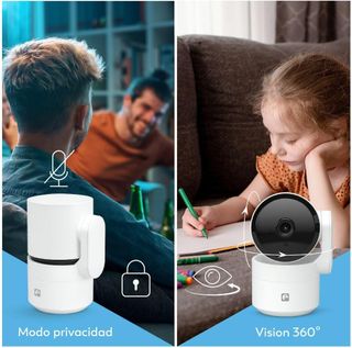 Garza Camara Vigilancia WiFi Interior 360º IA 2.4