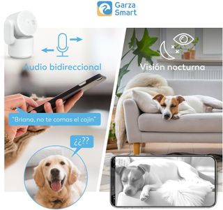 Garza Camara Vigilancia WiFi Interior 360º IA 2.4