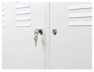 Armario Ikea PS Metal blanco con llave