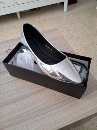 Francesitas plateadas talla 40